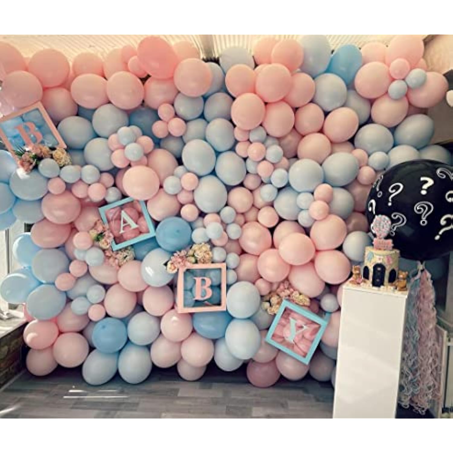 140pcs Pastel Pink Balloon Garland Kit with Various Sizes for Baby Shower & Birthday Decor