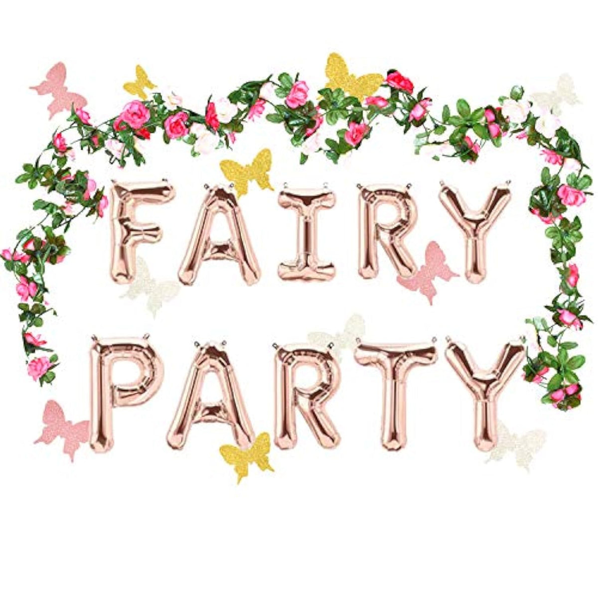 Party Crafter 3-Piece Fairy Balloons & Favors – Magical Decor for Birthday and Wedding