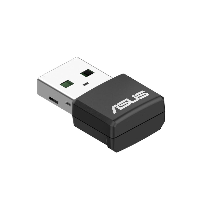 ASUS AX1800 Dual Band WiFi 6 USB Adapter, WiFi 6, 802.11ax, WPA3 Network Secur