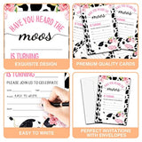 Birthday Invitations, 4"X6" Cow Birthday Party Invitations With Envelopes For Farm Animals Birthday Party Decorations Supplies(20 Pieces)-C16
