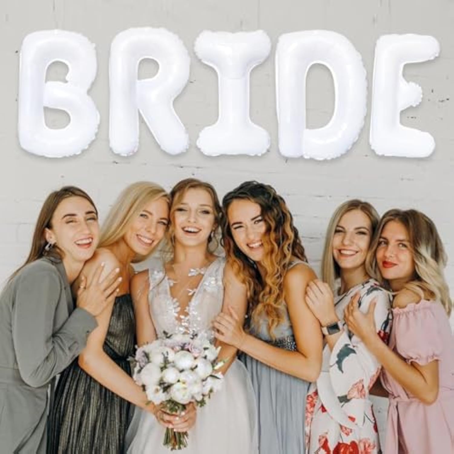 40 Inch Large White Bride Balloons Giant Jumbo Helium Foil Mylar Bride Banner For Wedding Marriage Bridal Shower Engagement Party Decorations And Supplies