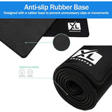 3Xl Huge Mouse Pads Oversized (48''X24'') - Extra Large Gaming Xxxl Mousepad For Full Desk - Super Thick Nonslip Rubber Base And Waterproof Desktop Keyboard Extended Mouse Mat (Black, Xxx-Large)