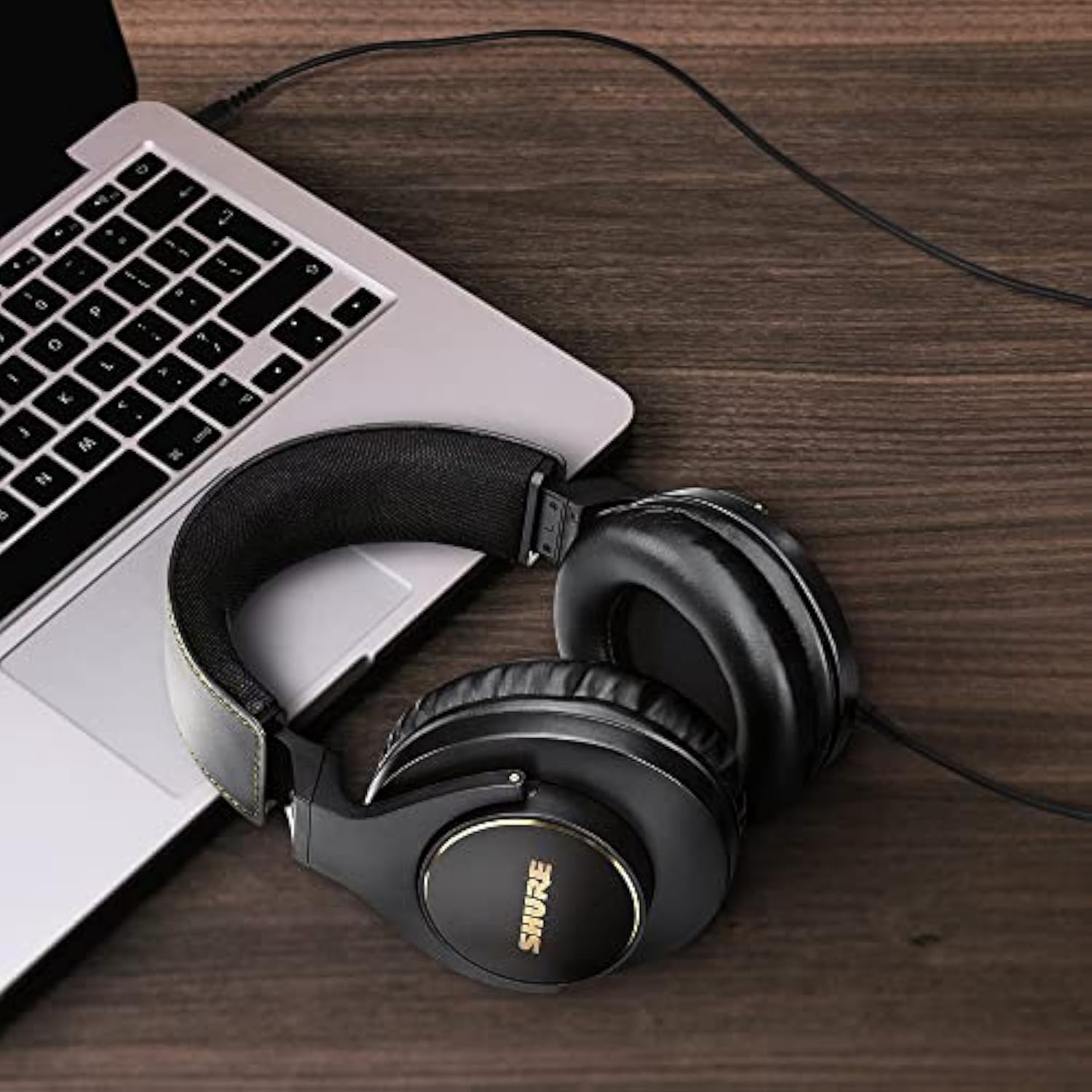 kwmobile Headphone Cable Compatible with Shure SRH440A / SRH840A / SRH440 / SRH840-300cm Cord with 3.5mm (1/8") Jack + 6.35mm (1/4") Jack Adapter