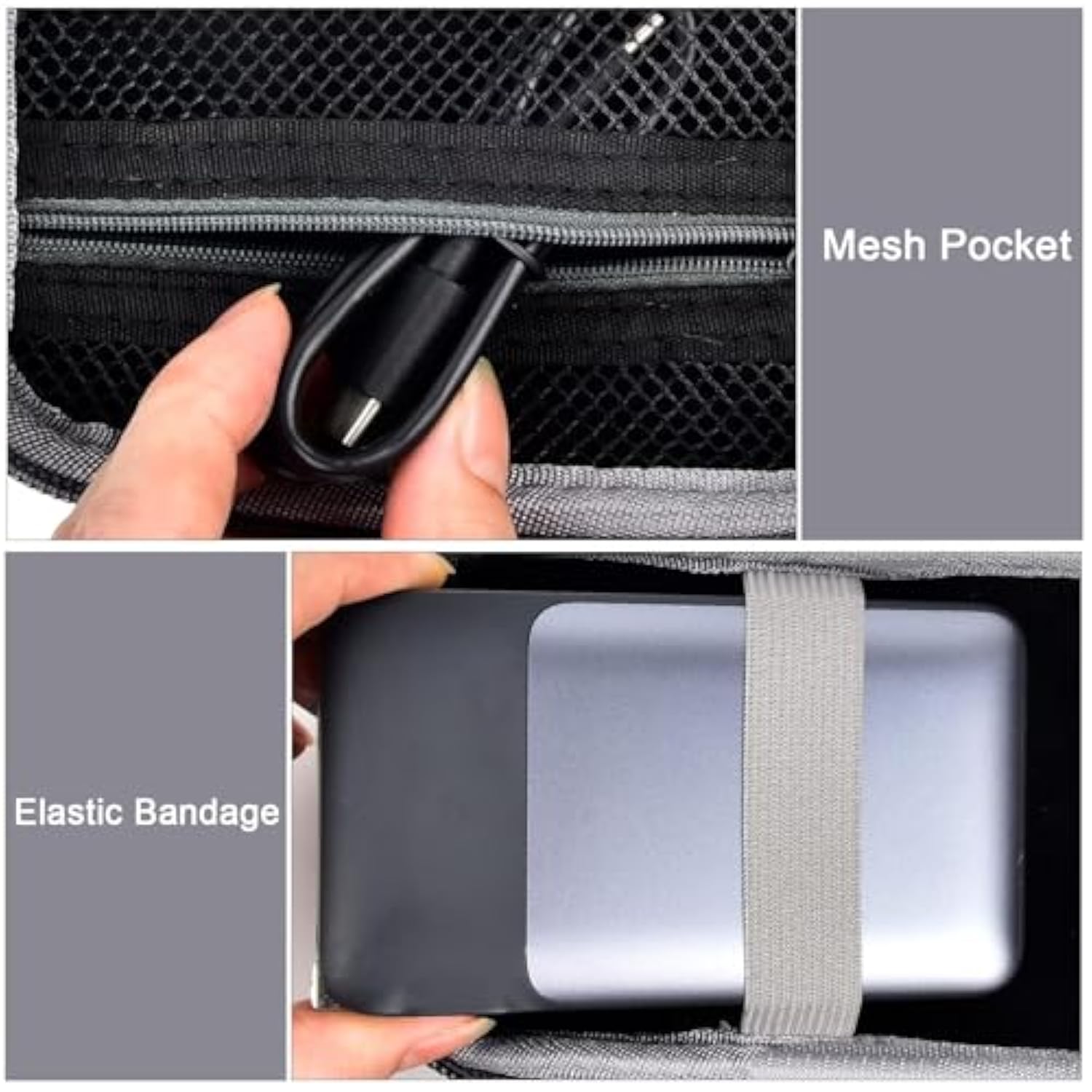 Case Comaptible With Anker 733 Power Bank (Ganprime Powercore 65W), 2-In-1 Hybrid Charger, Batteries Bank Travel Carrying Storage Holder Fits For Usb-C Portable Charger And Other Accessories(Bag Only)