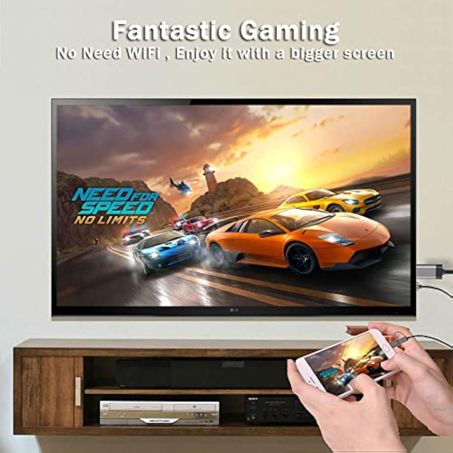 Hdmi Adapter Micro Usb Type C 2 In 1 Mhl Cable Braided Video Converter & Charg