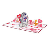 Valentines Day Card For Her, Him - 3D Star Wars Greeting Pop-Up Cards - Your2 Cute - 5" X 7" - Blank Notecard & Envelope Included