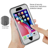 Case For Iphone Se 2020/2022 Case,3-Layer Structure With Built-In Screen Protector Shockproof And Drop-Proof Case For Iphone Se 4.7-Inch Greywhite