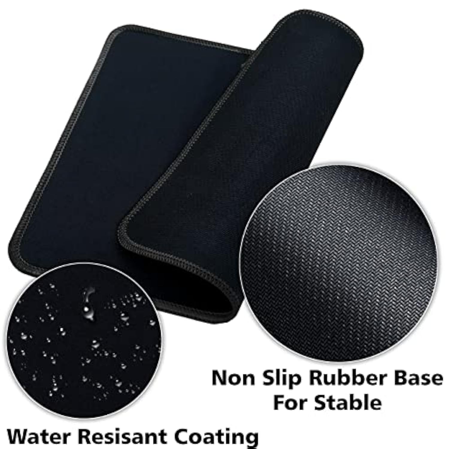 SaiTech IT 20 Pack 2mm Mouse Pad with Stitched Edges Non-Slip Rubber Base, Premium-Textured and Waterproof Mousepads Bulk, Mouse Pad Multipack Mousepad for Computers, Laptop, 8.66 x 7.1 inch