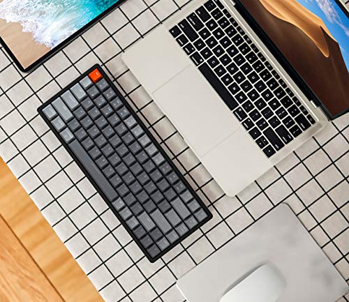 K2 Wireless Mechanical Keyboard, 75% Layout 84 Key Bluetooth/Usb-C Wired Compact Rgb Backlit Anti Ghosting/N-Key Rollover, Gateron G Pro Brown Switch Aluminum Frame For Mac Windows, Version 2