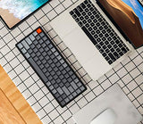 K2 Wireless Mechanical Keyboard, 75% Layout 84 Key Bluetooth/Usb-C Wired Compact Rgb Backlit Anti Ghosting/N-Key Rollover, Gateron G Pro Brown Switch Aluminum Frame For Mac Windows, Version 2