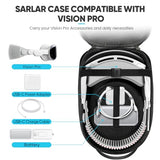 Carrying Case For Meta Quest 3S/Quest 3/Quest 2 Vr Headset, Controller, Original Head Strap, Carbon Fiber Hard Shell Pouch With Lightweight Portable Protection For Travel Storage