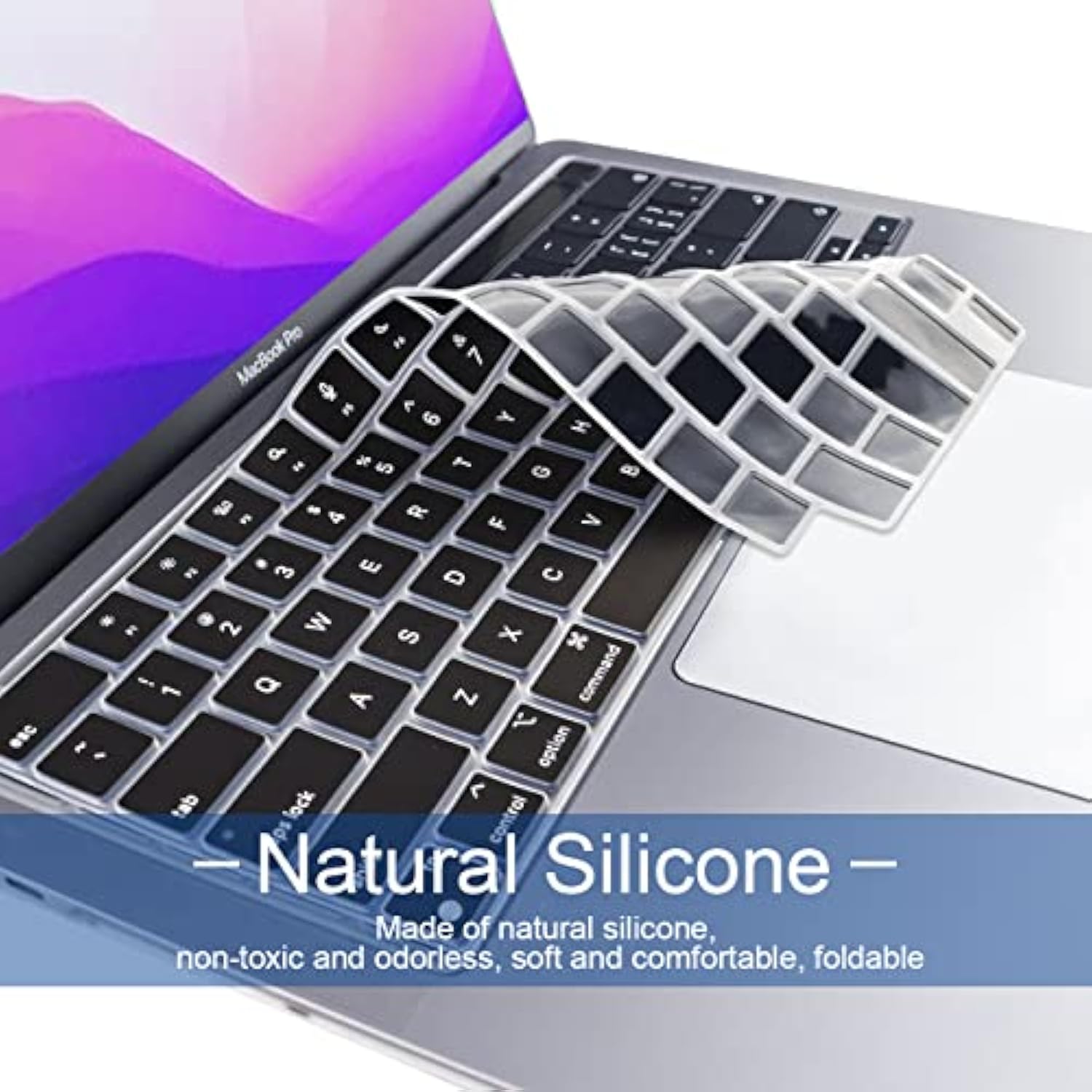 Silicone Keyboard Cover For 2023 Macbook Air 13.6 15.3 Inch A2681 A2941/Macboo