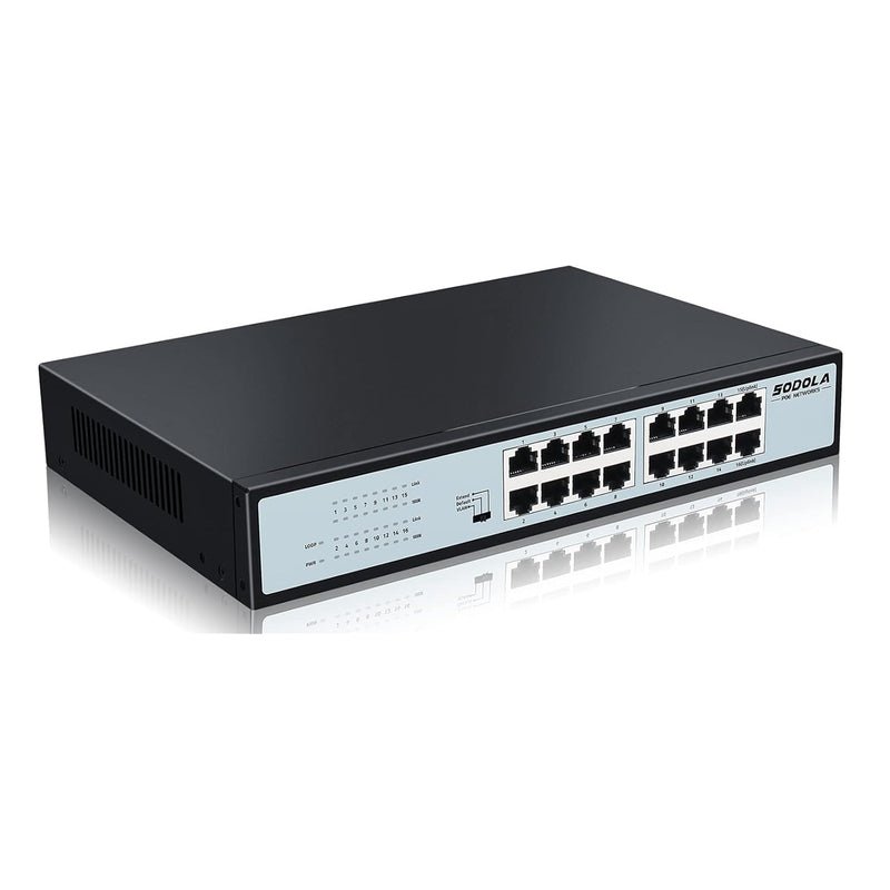 16 Port Gigabit Ethernet Switch | Desktop/ 1U Rackmount | Qos Priority| Plug &