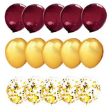 Graduation Decorations Maroon Gold 2026/Burgundy Gold Graduation Decorations Burgundy Gold Balloons/Fall Balloons Fall Bridal Shower Burgundy Birthday Women/Wedding