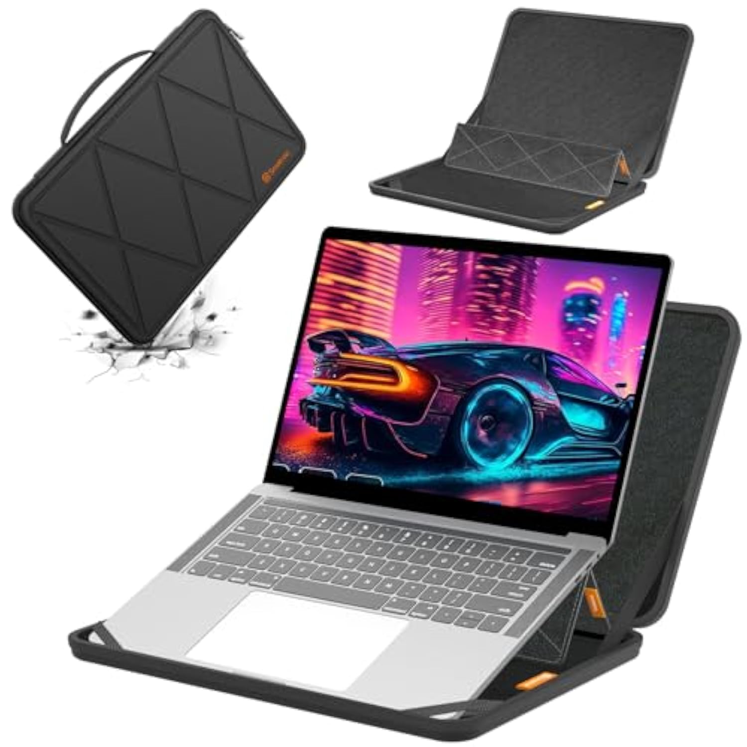 Smatree MS98 Hard EVA Protective Sleeve with Stand Compatible for 16 inch GIGABYTE AORUS G6X 9KG 2024/G6X 9MG 2024, for 15.6 inch G5 GD/G5 KD/G5 MD, for GIGABYTE A5 K1/A5 X1/G5 KC Gaming Laptop