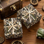 Woodland Camo Wrapping Paper Roll For Men, Mini Roll, Hunting Forest Camouflage Design Gift Wrap Paper Perfect For Birthday, Military-Themed Party, Veterans Day, Outdoor, 17 Inches X 16.4 Feet