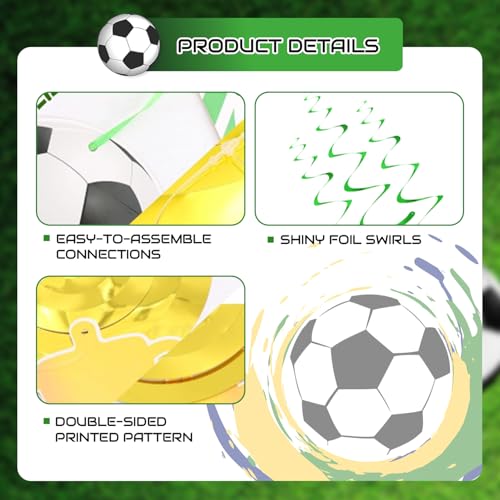 24Pcs Soccer Party Decoration