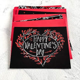 Valentines Day Card Set - Set Of 8 Chalk Art Blank Valentines Day Cards With Envelopes - Assorted Valentine Cards Great For Adults - Valentines Note Cards - Made In The Usa