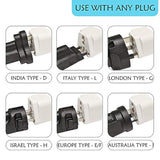 Ceptics Brazil Travel Plug Adapter (Type N) - 3 Pack [Grounded & Universal] (GP-11C-3PK)