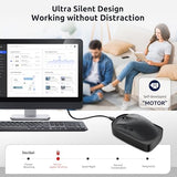 Mouse Jiggler, Ultra Slim, 20Db Quiet & Noiseless, Undetectable Mouse Mover Simulates Realistic Movement, Driver-Free Shaker For Keeping The Pc Active And Secure