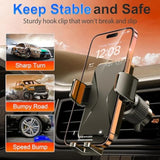 Military-Grade Suction & Stable Hook Phone Mount Fit for iPhone & Android Phone
