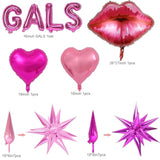 Galentines Day Balloon Arch Garland Kit With 120 Pcs Galentines Day Party Decorations Balloons Love Balloons Heart Balloon For Galentines Day Party Valentines Birthday Party Supplies