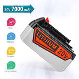 7Ah 20V Replacement Battery and Charger for Black and Decker Cordless Tools