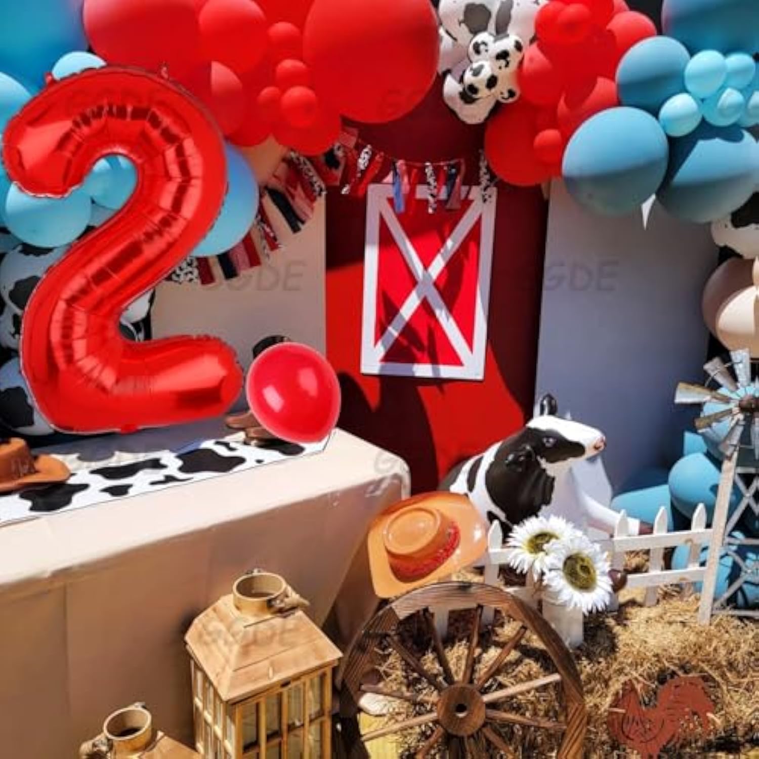 40 Inch 2 Red Number Balloons Mylar Foil Helium Digital Balloons Baby Shower 2St Birthday Party Decor Supplies…