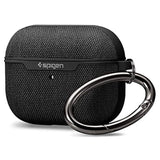 Spigen Urban Fit Designed for AirPods Pro Case (2019) Premium Fabric Cover with Carabiner - Black