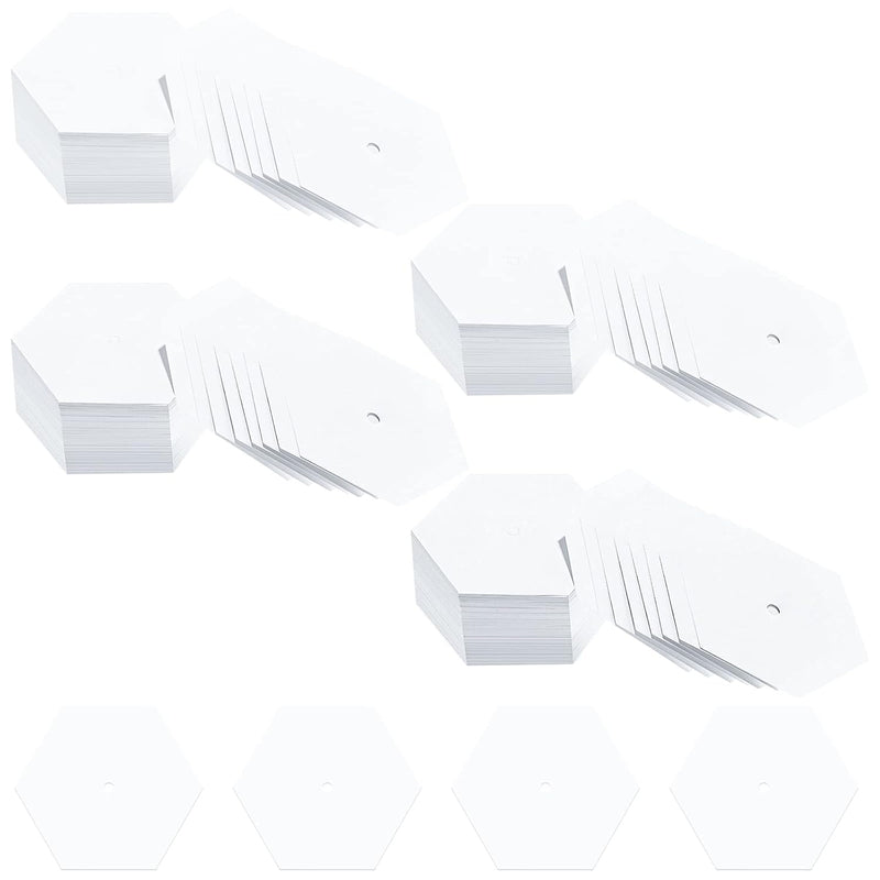 200 Count English Paper Hexagon Shapes Templates Hexagon Piecing Paper For Qui