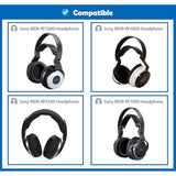 Professional Replacement Earpads Cushion Compatible With Sony Mdr-Rf5000 Mdr-Rf6000 Mdr-Rf6500 Mdr-Rf7000 Headphones Ear Pads With Skin-Friendly Leather And Memory Foam