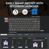 Q1 He Wireless Custom Keyboard Rapid Trigger Qmk Launcher 2.4 Ghz Bluetooth 5.2 With Gateron Double-Rail Magnetic Switch, Rgb Compatible With Mac Windows Linux (Hot-Swappable)