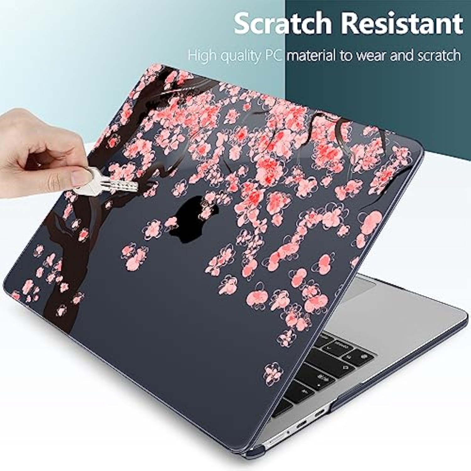 For M4 Macbook Air 13.6 Inch Case 2025 2024 2023 2022 Model A3240 A3113 A2681 M3 M2 Chip, Plastic Hard Shell Case Cover With Touch Id For Macbook Air 13 Inch M4 - Cherry Blossoms