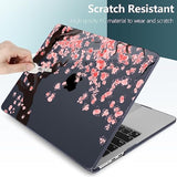For M4 Macbook Air 13.6 Inch Case 2025 2024 2023 2022 Model A3240 A3113 A2681 M3 M2 Chip, Plastic Hard Shell Case Cover With Touch Id For Macbook Air 13 Inch M4 - Cherry Blossoms