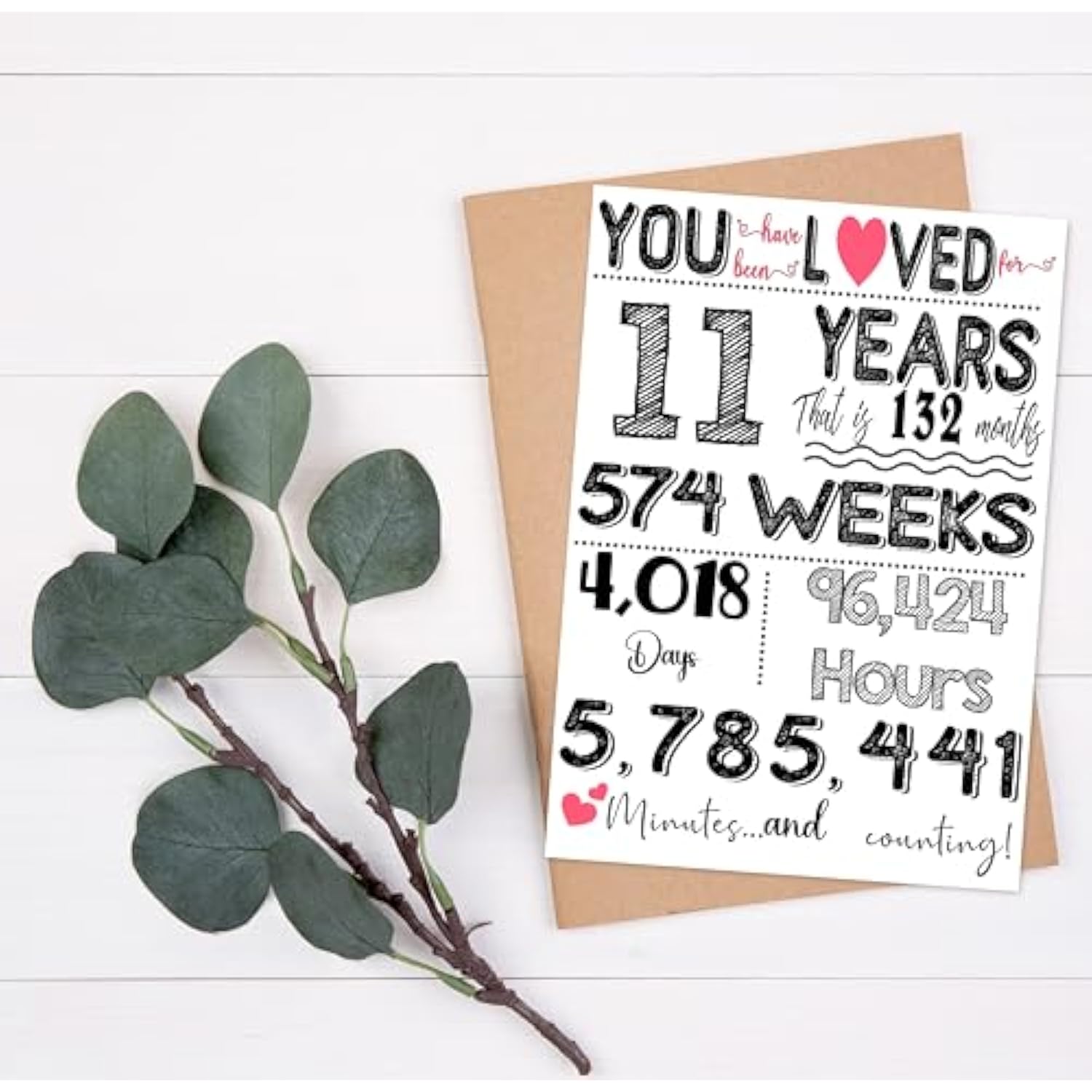 Funny 11Th Birthday Card For Kids, Boys, Girls, Son, Daughter – 5X7 Folded Greeting Card With Envelope & Sticker – Unique Milestone Gift For 11 Years Old, Him, Her