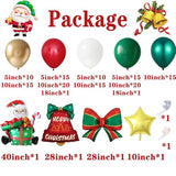 Christmas Balloon Arch Garland Kit for Christmas Party Decorations