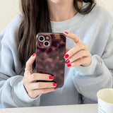 Tortoiseshell Leopard Print Phone Case for iPhone 14