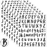 Christmas 576 Pcs 8 Sheets Glitter Letters Stickers Self Adhesive Vinyl Letter Alphabet Number Stickers Mailbox Numbers Sticker, Decals For Classroom Decor, Sign, Door(1.5 Inch,Black)