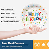 Happy Birthday Party Plates, 9Inch-50Pcs, Birthday Party Paper Plates, For Decorations