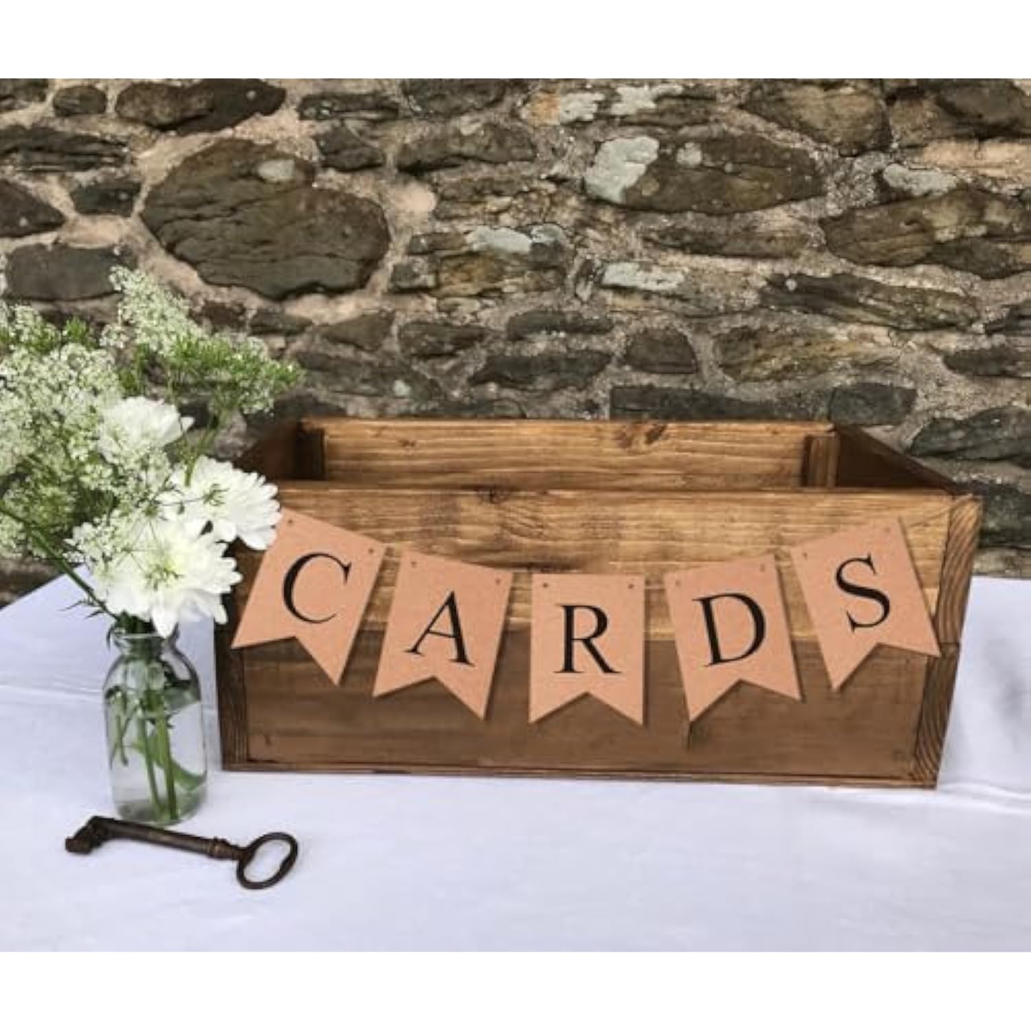 Wedding Decorations For Reception Basket Pre-Strung Kraft Banner For Wedding Birthday Baby Shower Graduation Decor Party Favors Supplies