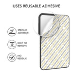 Phone Credit Card Holder Stick On, Slim Phone Wallet Strong Adhesive Silicone Card Pouch Sleeve Compatible With Iphone/Android/Samsung Galaxy(Black)