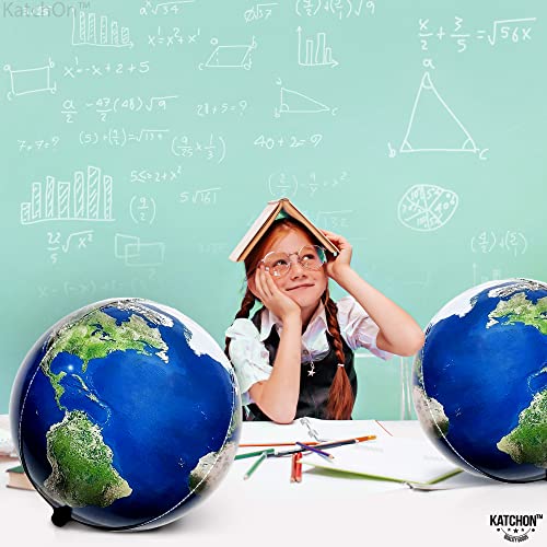 Globe Balloons Set - 22 Inch, Pack of 12, Travel Decorations