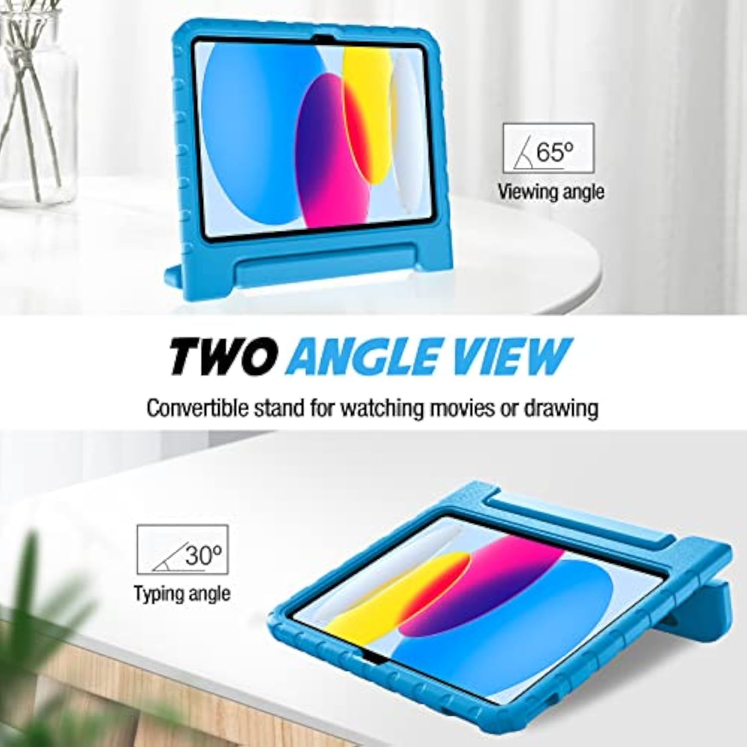 ProCase iPad 10th Generation Case for Kids with Pencil Holder, iPad 10 case 10