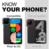Rebelshield Designed For Pixel 4A 5G Case With Screen Protector, Heavy Duty Full Body Protective Cover With Build-In Screen Guard For Google Pixel 4A 5G - Black