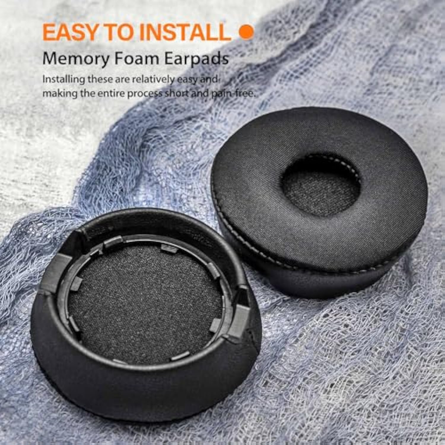 Engage 75 Earpads - Compatible With Engage 75/65 Headset I Cooling Gel Fabric Replacement Ear Cushions With Microphone Foam - Not Fit Engage Convertible And Engage Mono Version Model