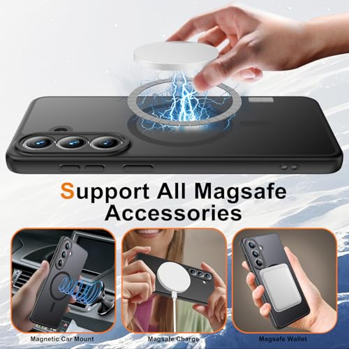 for  Galaxy S26 Phone Case, [Fit for MagSafe] [Full Camera Protection & Screen Protector][Military Grade Drop Protection] Shockproof