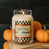 Candleberry Candles | Strong Fragrances For Home | Hand Poured In The Usa | Highly Scented & Long Lasting | Large Jar | Autumn Scented Collection (Pumpkin Biscotti)