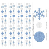 Snowflake-Snow Blue-Silver Christmas Party-Decorations Garland - 52Ft Winter Wonderland Frozen Hanging Paper Banner Streamers, Birthday Baby Shower New Year Ceiling Decor