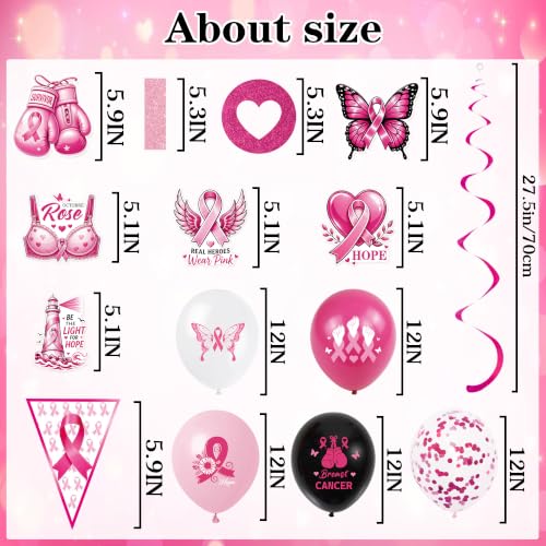 Breast Cancer Awareness Decorations, In October We Wear Pink Banner