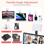 Rechargeable Clip Fill Video Conference Light, Selfie Light For Phone Android Camera Ipad Laptop Led Phone For Makeup Tiktok Selfie Vlog